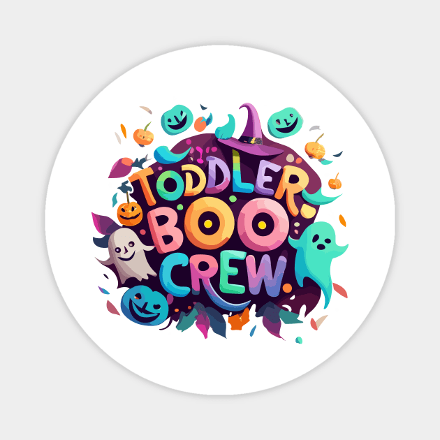 Halloween Daycare Teacher Cute Toddler Boo Crew Pre-K Kids Magnet by AimArtStudio